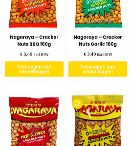 Borrelnootjes Nagaraya 1 zak