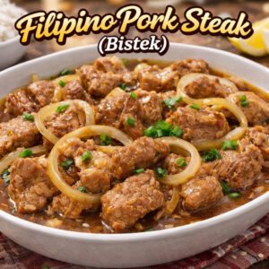 Filipino Pork Steak (Bistek)